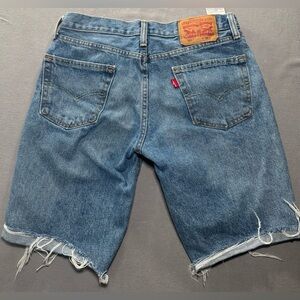 Mens Distressed Levi Strauss 511 Jort Shorts Size 30